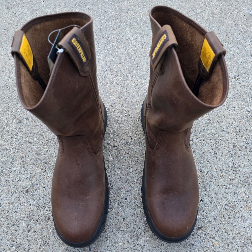 Caterpillar Men's Brown Leather  Size 11 Boots - Picture 7 of 14